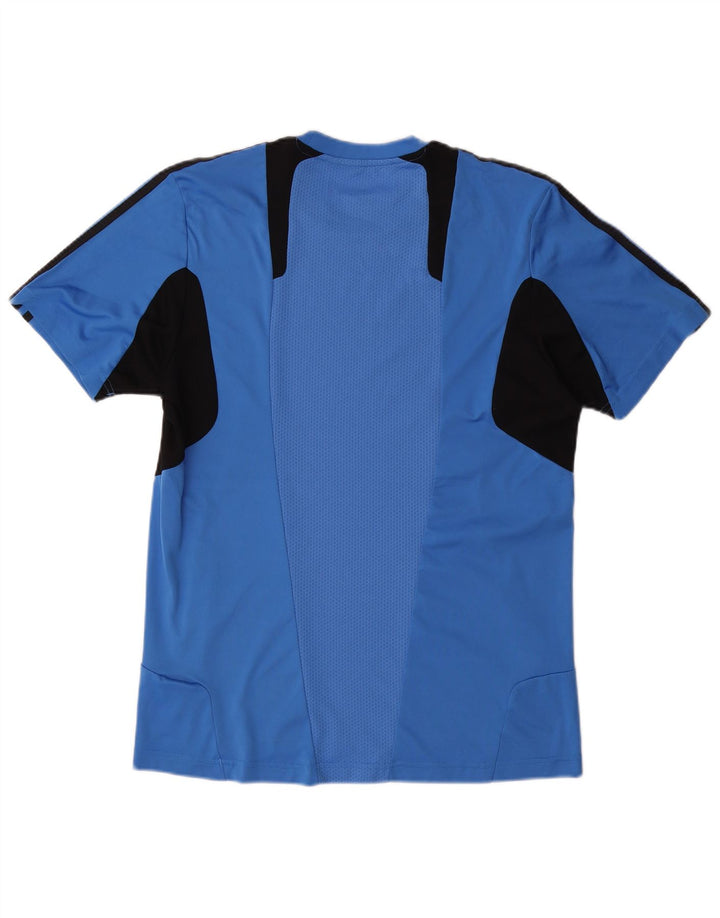 Ανδρικό T-Shirt Climacool ADIDAS Top Medium Blue Colorblock Πολυεστέρας