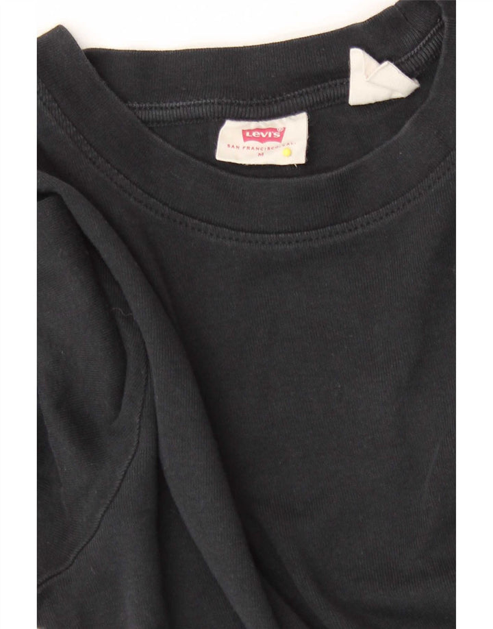 Γυναικείο τοπ Levi's μακρυμάνικο UK 12 Medium Black