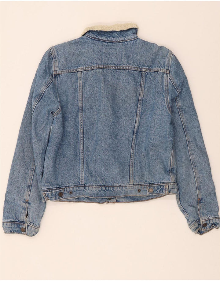 Levi's Γυναικείο Τζιν Σέρπα Μπουφάν UK 14 Μεγάλο Μπλε Βαμβακερό