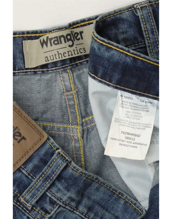 Ανδρικό τζιν Wrangler ίσιο W38 L32 Μπλε βαμβακερό