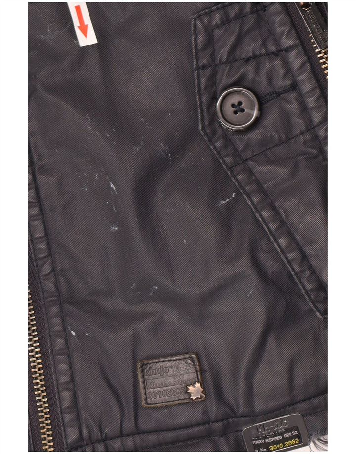 KHUJO Ανδρικό Utility Jacket UK 36 Small Navy Blue