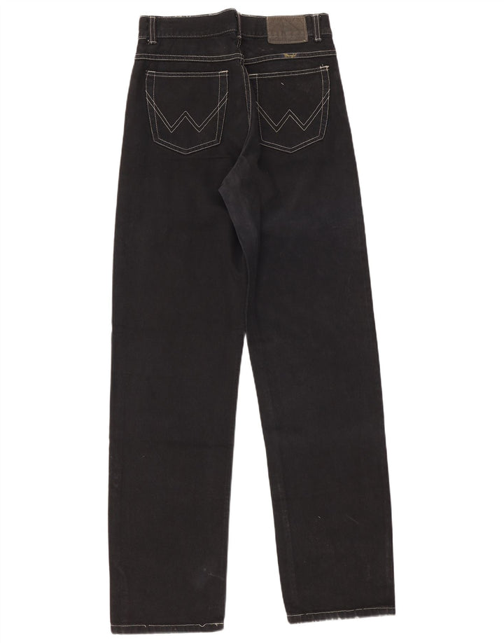 Ανδρικό τζιν Wrangler ίσιο W34 L34 μαύρο βαμβακερό