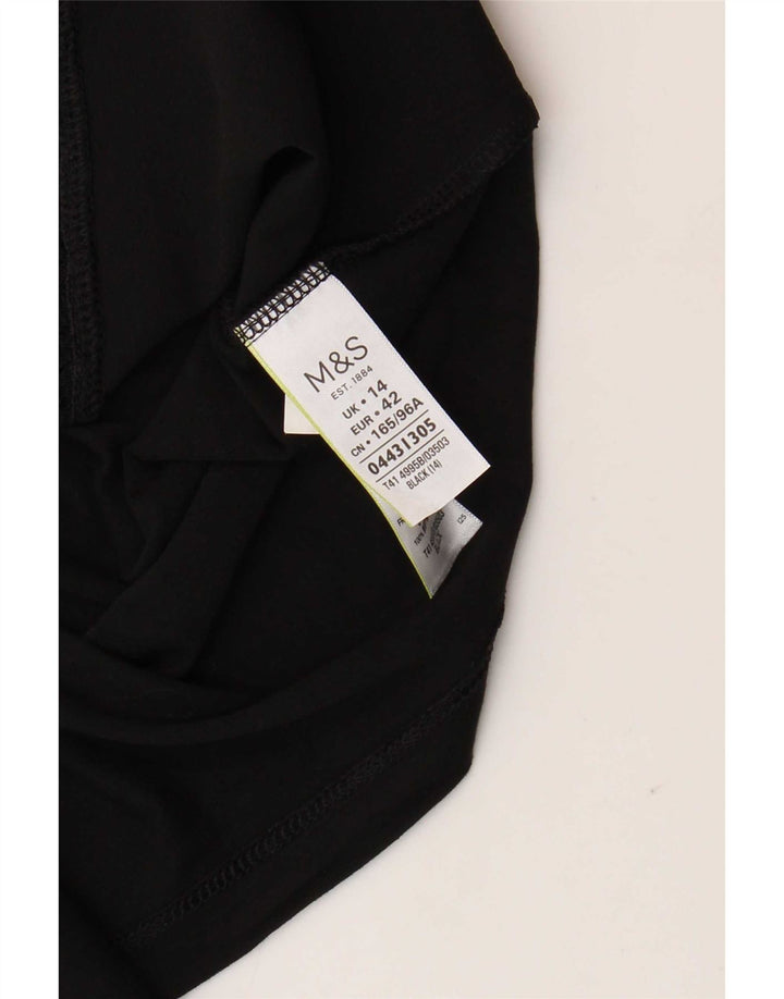 Γυναικεία μπλούζα Marks & Spencer Top UK 14 Large Black Viscose