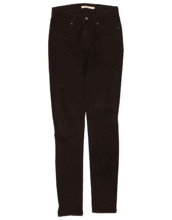 LEVI'S Γυναικείο 711 Skinny Jeans W26 L30 Μαύρο βαμβακερό