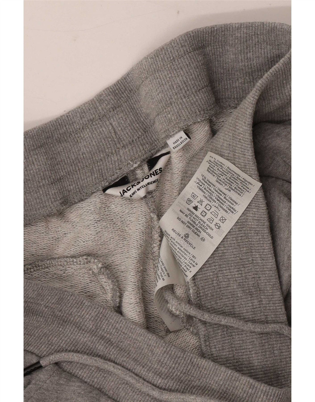 Ανδρική αθλητική φόρμα Jack & Jones Παντελόνι Joggers Βαμβακερό μεσαίο γκρι