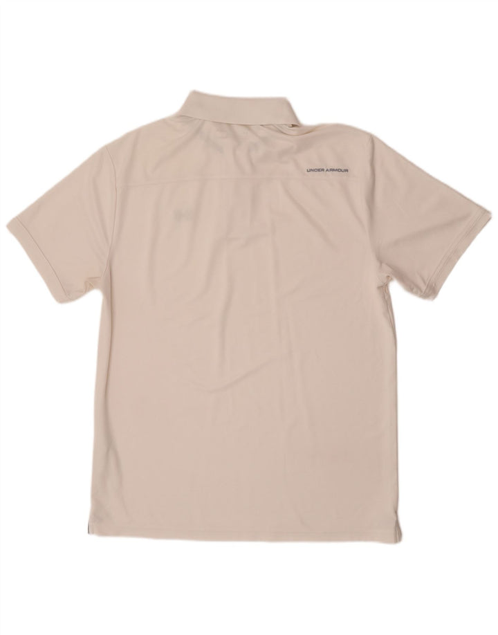 Under Armour Ανδρικό Heat Gear Polo πουκάμισο μεγάλο λευκό πολυεστέρα