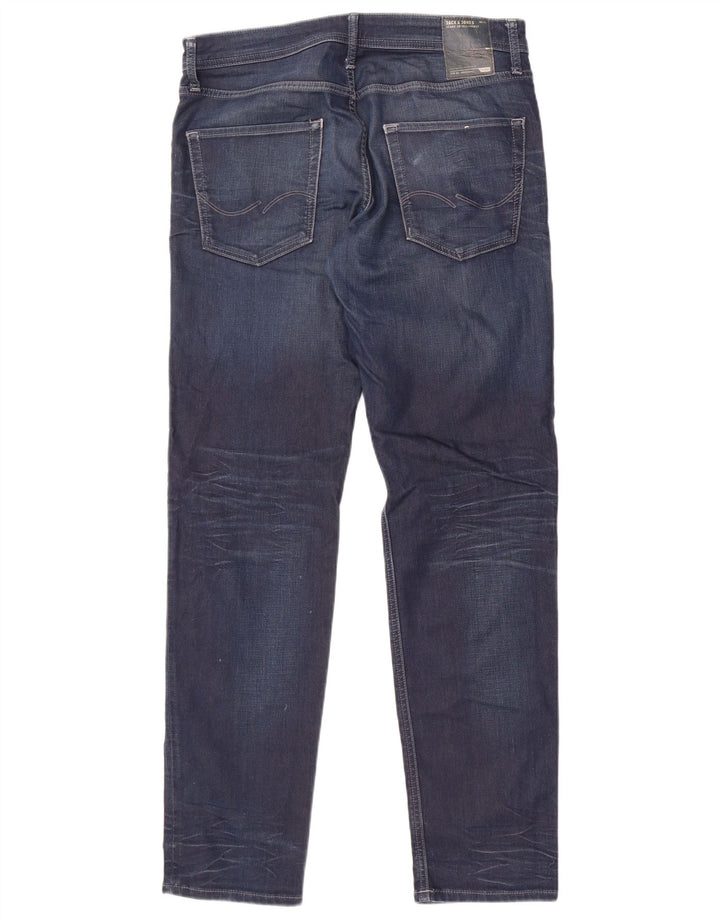 Jack & Jones Ανδρικό Slim Jeans W32 L34 Μπλε βαμβακερό