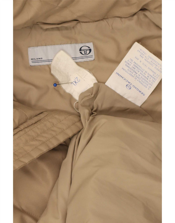 Sergio Tacchini Ανδρικό καπιτονέ μπουφάν UK 44 2XL Μπεζ πολυεστέρας