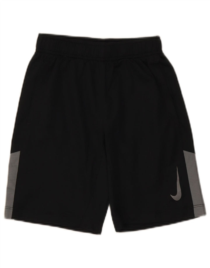 Αθλητικό σορτς Nike Boys Dri Fit 8-9 ετών Μικρό μαύρο πολύχρωμο πολυεστέρα