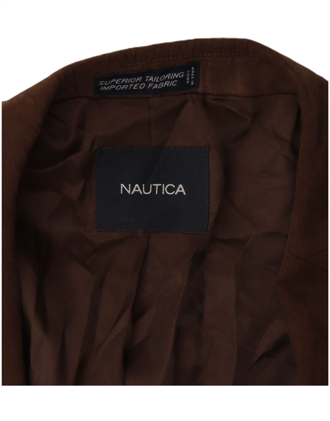NAUTICA Ανδρικό σακάκι σακάκι με 2 κουμπιά UK 42 XL καφέ