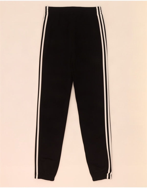 Adidas Boys Tracksuit Trousers Joggers 13-14 Years Black Polyester