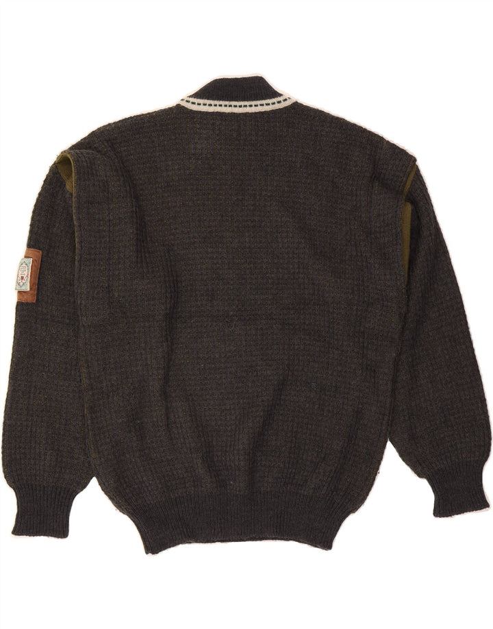 Ανδρικό πουλόβερ με λαιμό χελώνα VINTAGE IT 50 Medium Navy Blue Colourblock