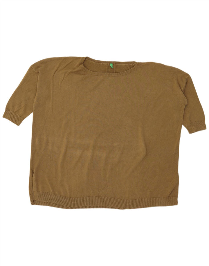 Benetton Γυναικεία Μπλούζα Τοπ UK 20 2XL Χακί