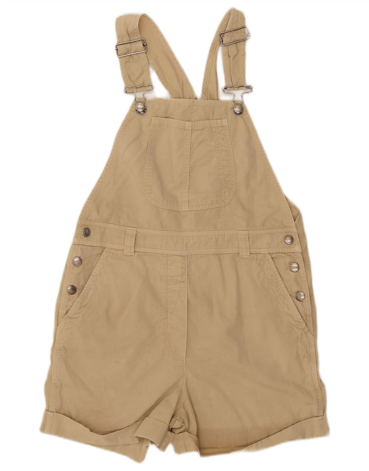 BENETTON Γυναικείο σορτς Dungarees IT 40 Small W26 Μπεζ βαμβακερό
