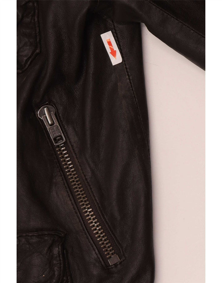 Ανδρικό δερμάτινο τζάκετ Superdry Military UK 42 XL Brown