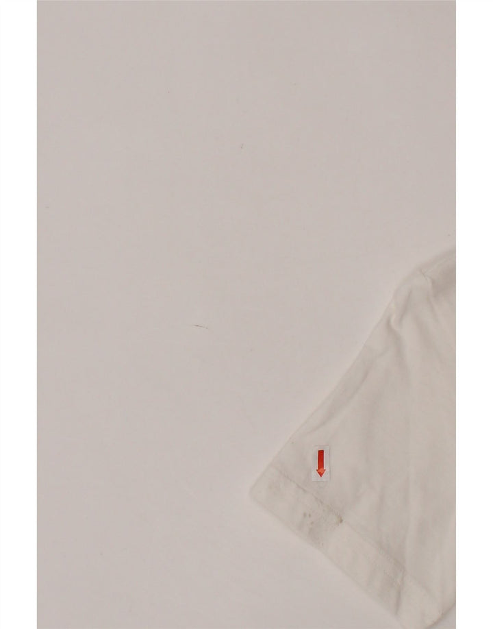 Γραφικό T-Shirt PUMA Boys Top 9-10 ετών Λευκό βαμβακερό