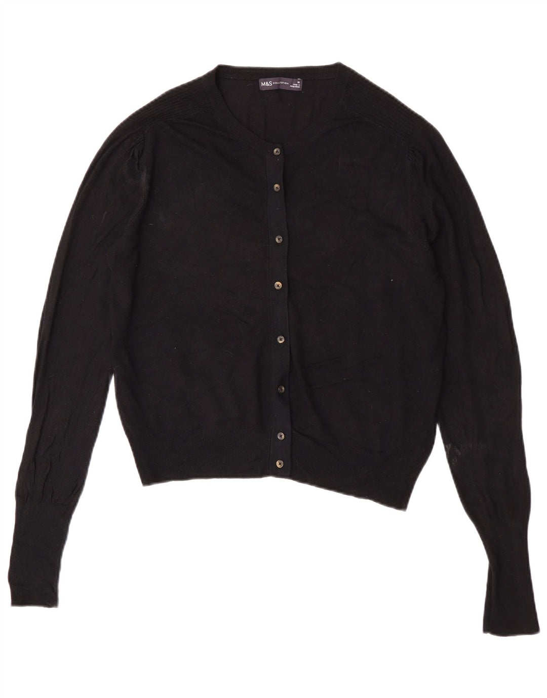 Marks & Spencer Γυναικείο πουλόβερ με ζακέτα UK 10 Small Black
