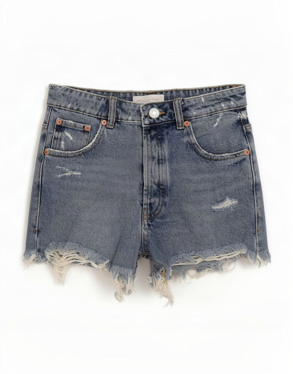 Zara Γυναικείο τζιν σορτς EU 34 2XS W24 Μπλε βαμβακερό