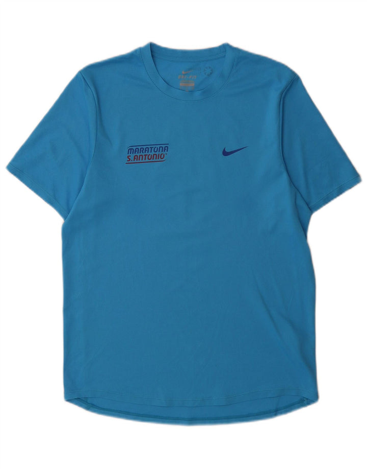 Μπλουζάκι Nike ανδρικό Dri Fit γραφικό μπλουζάκι, μικρό μπλε