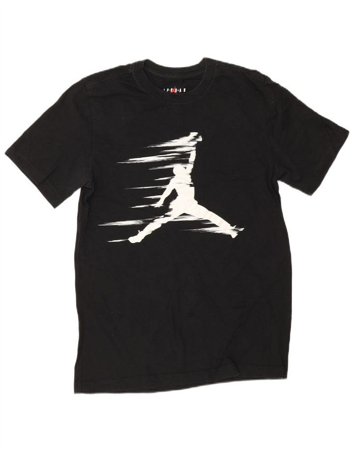 Jordan Ανδρικό γραφικό T-Shirt Top Μικρό μαύρο βαμβακερό