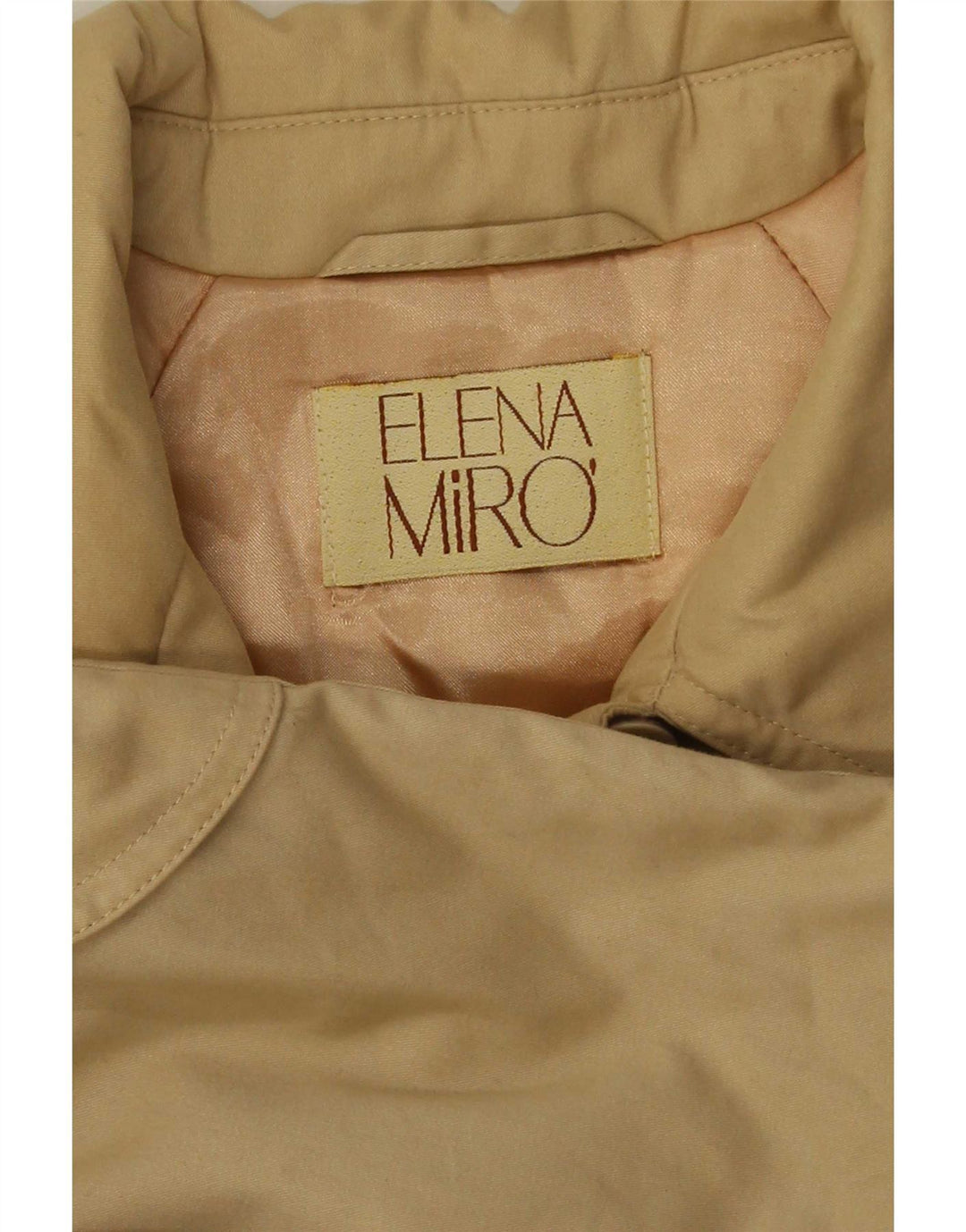 ELENA MIRO Γυναικείο Oversized Πανωφόρι UK 16 Large Beige Βαμβακερό