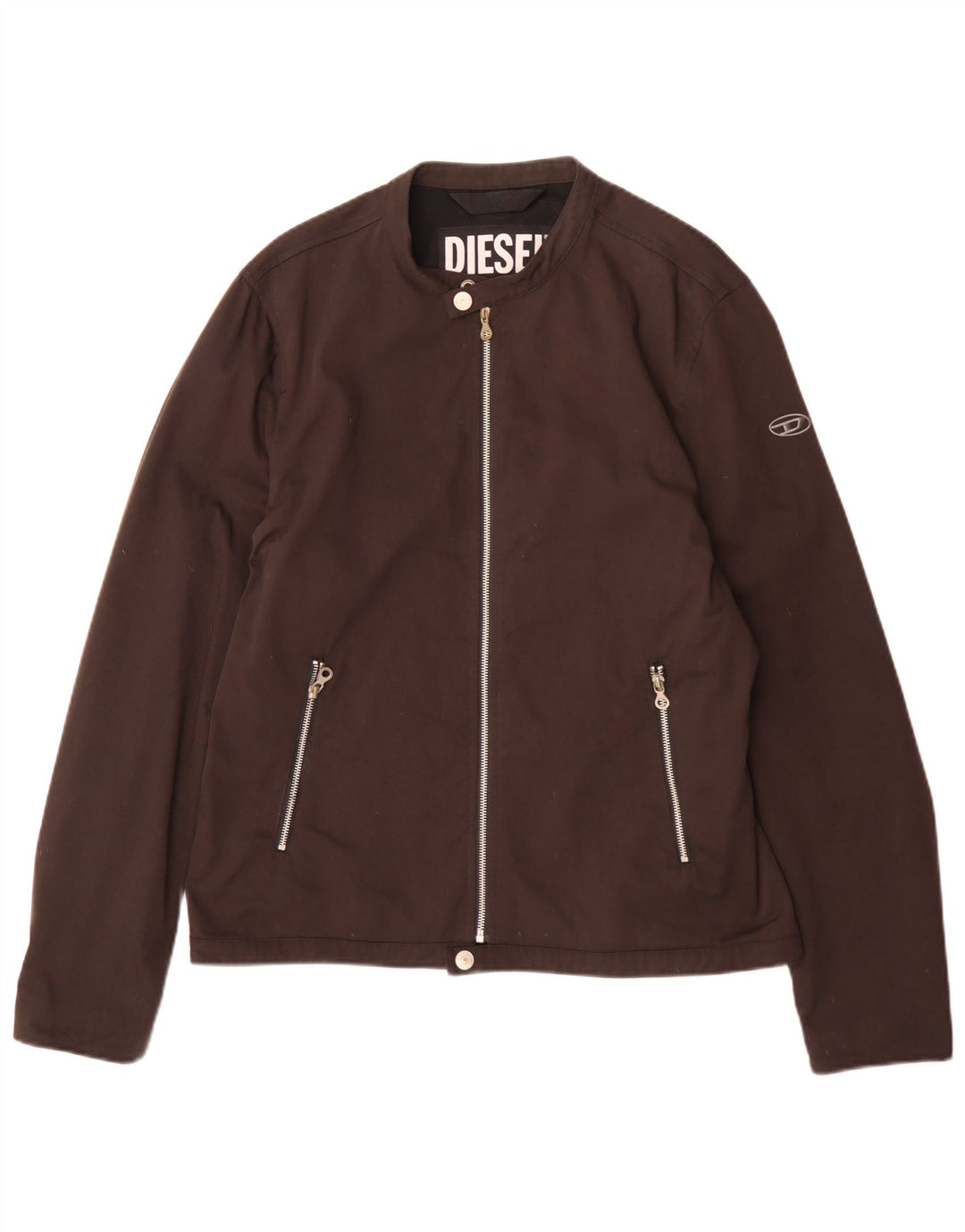 Diesel Ανδρικό Bomber Jacket UK 40 Large Brown Nylon