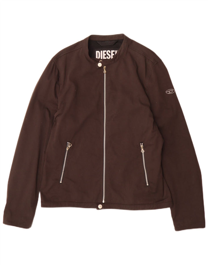 Diesel Ανδρικό Bomber Jacket UK 40 Large Brown Nylon