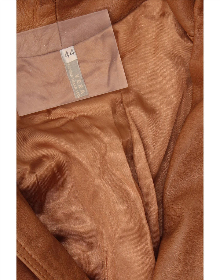 VINTAGE Ανδρικό δερμάτινο μπουφάν UK 44 2XL Καφέ Δερμάτινο