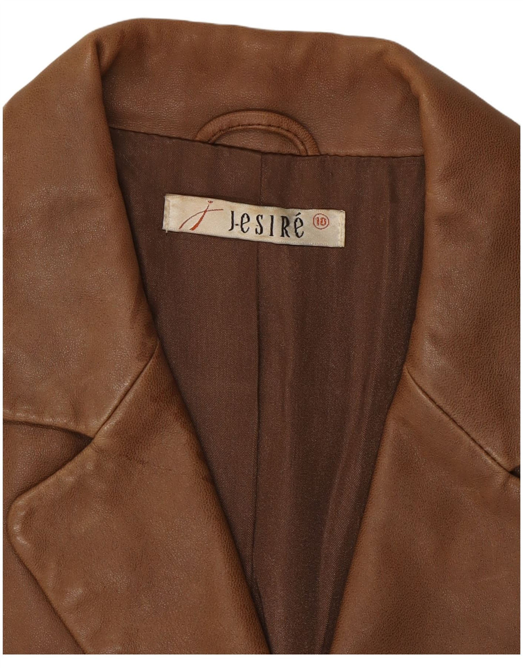 Jesire Γυναικείο Δερμάτινο Μπουφάν UK 10 Small Brown