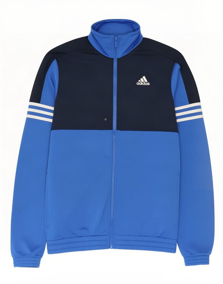 Ανδρική φόρμα Adidas Top Jacket UK 38/40 Medium Blue Colorblock Polyester