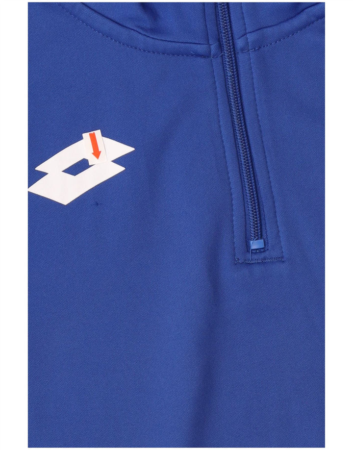 Ανδρικό φούτερ Lotto με φερμουάρ Jumper Large Blue