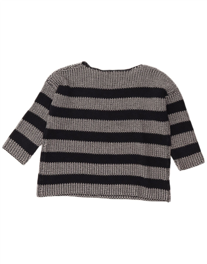 HOBBS Γυναικείο πουλόβερ με λαιμόκοψη μεγάλου μεγέθους Crop Boat UK 10 Small Black