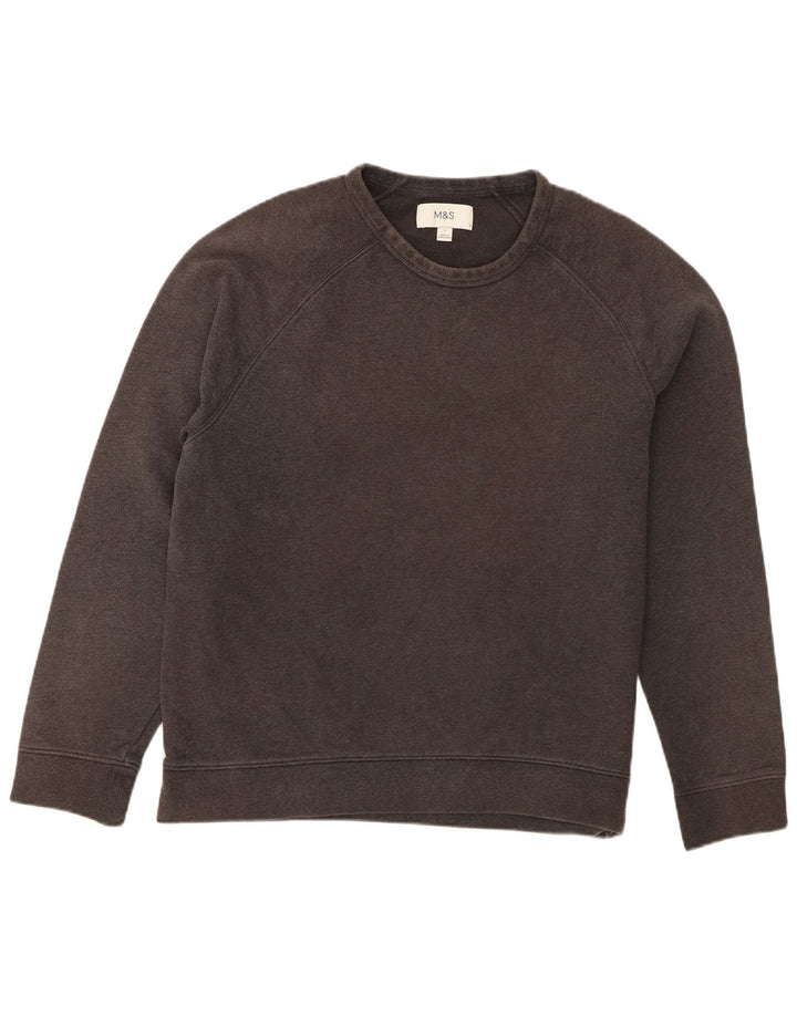 Ανδρικό φούτερ Marks & Spencer Jumper μεγάλο γκρι βαμβακερό