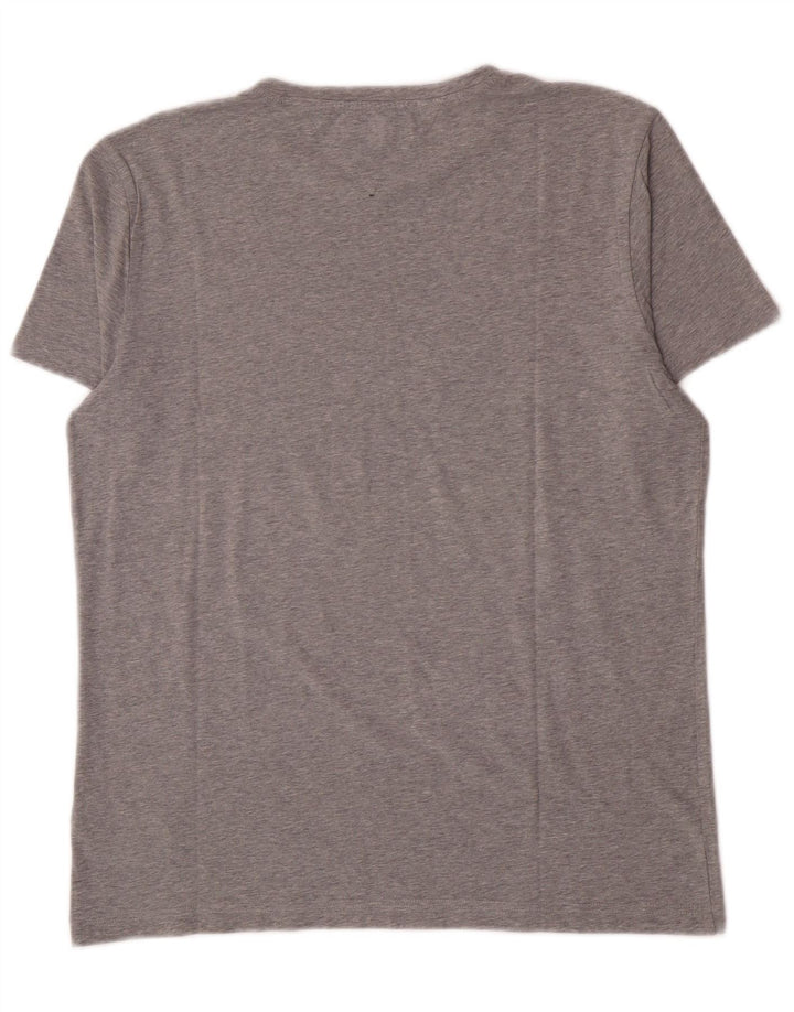 Ανδρικό T-Shirt Tommy Hilfiger Top μεγάλο γκρι βαμβακερό