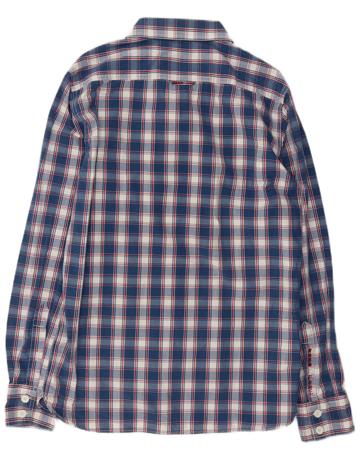 Ανδρικό πουκάμισο Superdry Large Blue Check Cotton