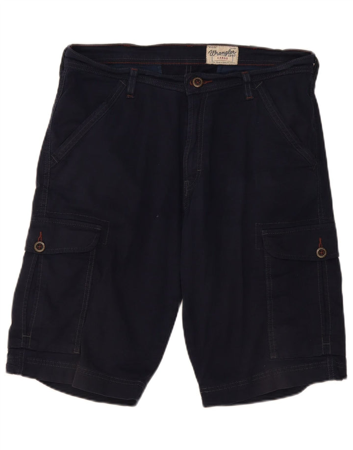 Ανδρικό σορτς Cargo Wrangler W32, μεσαίο μπλε βαμβακερό