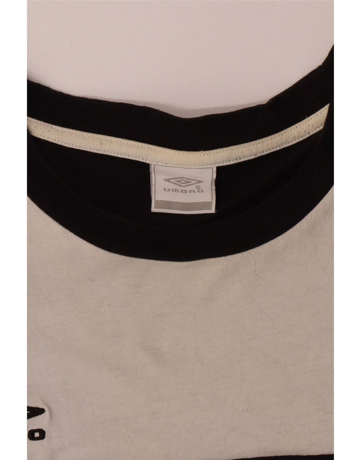 Ανδρικό T-Shirt UMBRO Top XL Μαύρο Colourblock Βαμβακερό