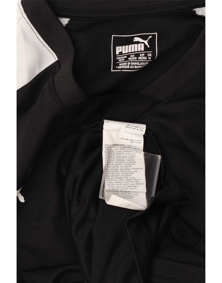 Ανδρικό T-Shirt Puma Top Medium Black Colorblock Πολυεστέρας