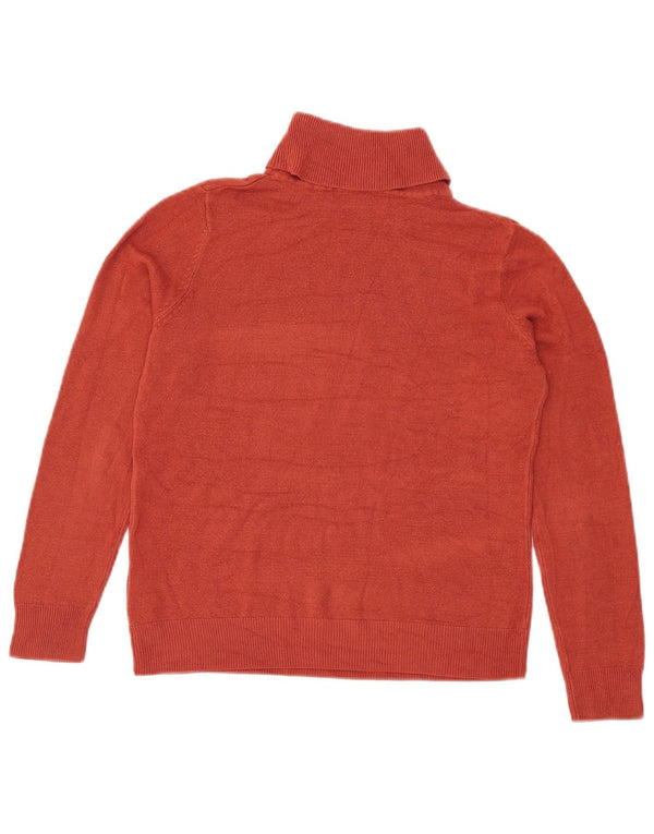 Marks & Spencer Γυναικείο πουλόβερ με ρολό λαιμόκοψη UK 10 Small Burgundy