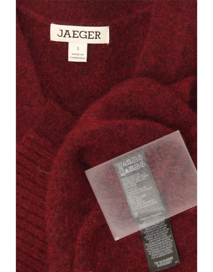 Γυναικεία ζακέτα Jaeger UK 10 Small Burgundy Polyamide