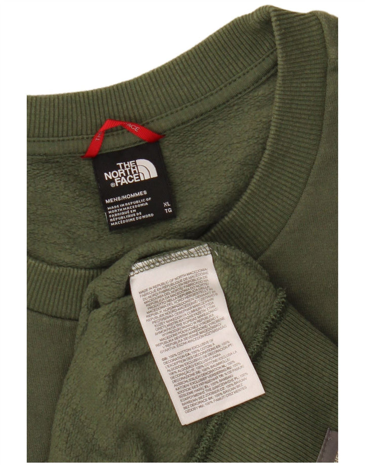 Ανδρικό γραφικό φούτερ North Face Jumper XL Khaki Cotton