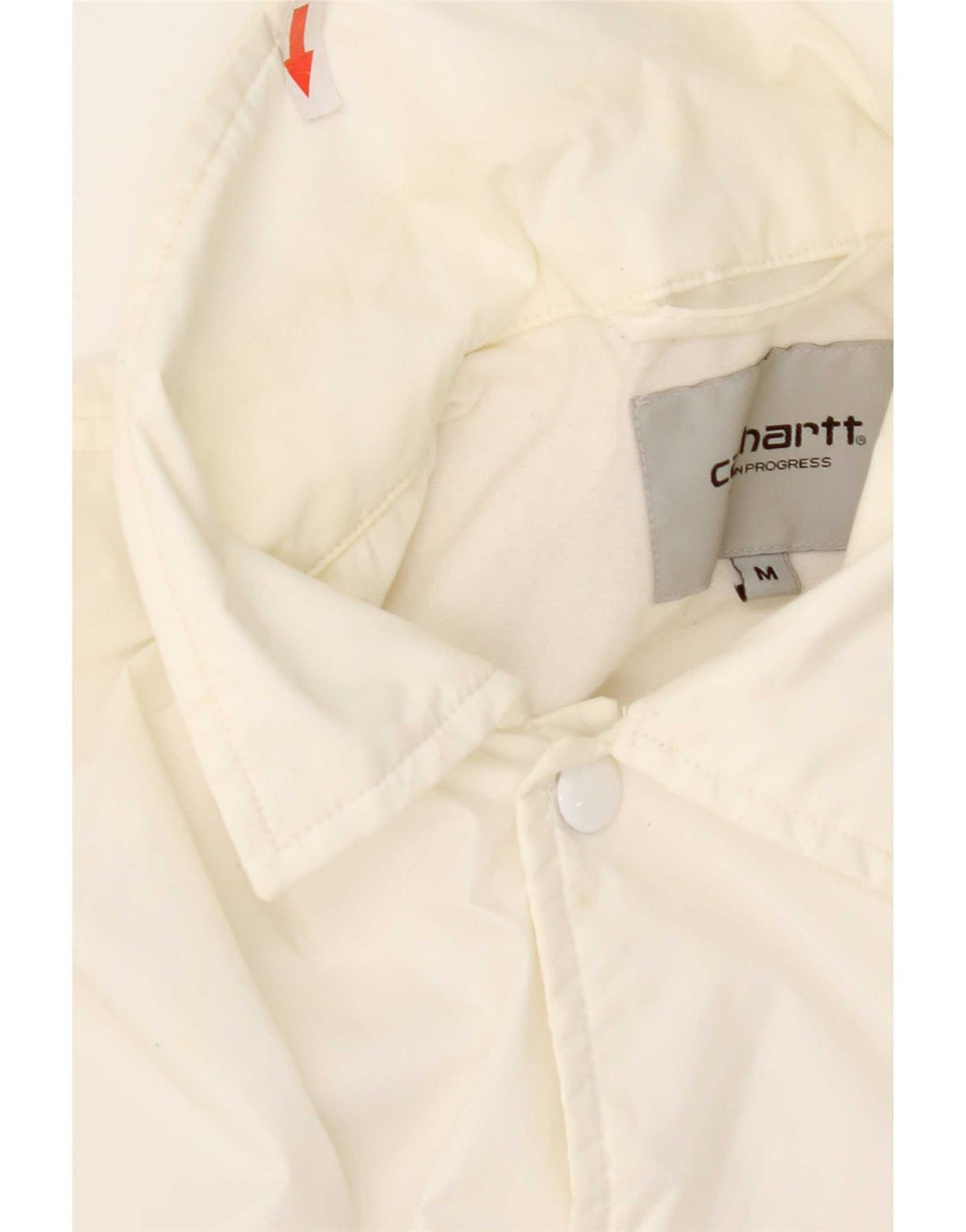 Carhartt Ανδρικό γραφικό μπουφάν βροχής UK 38 Medium White Nylon
