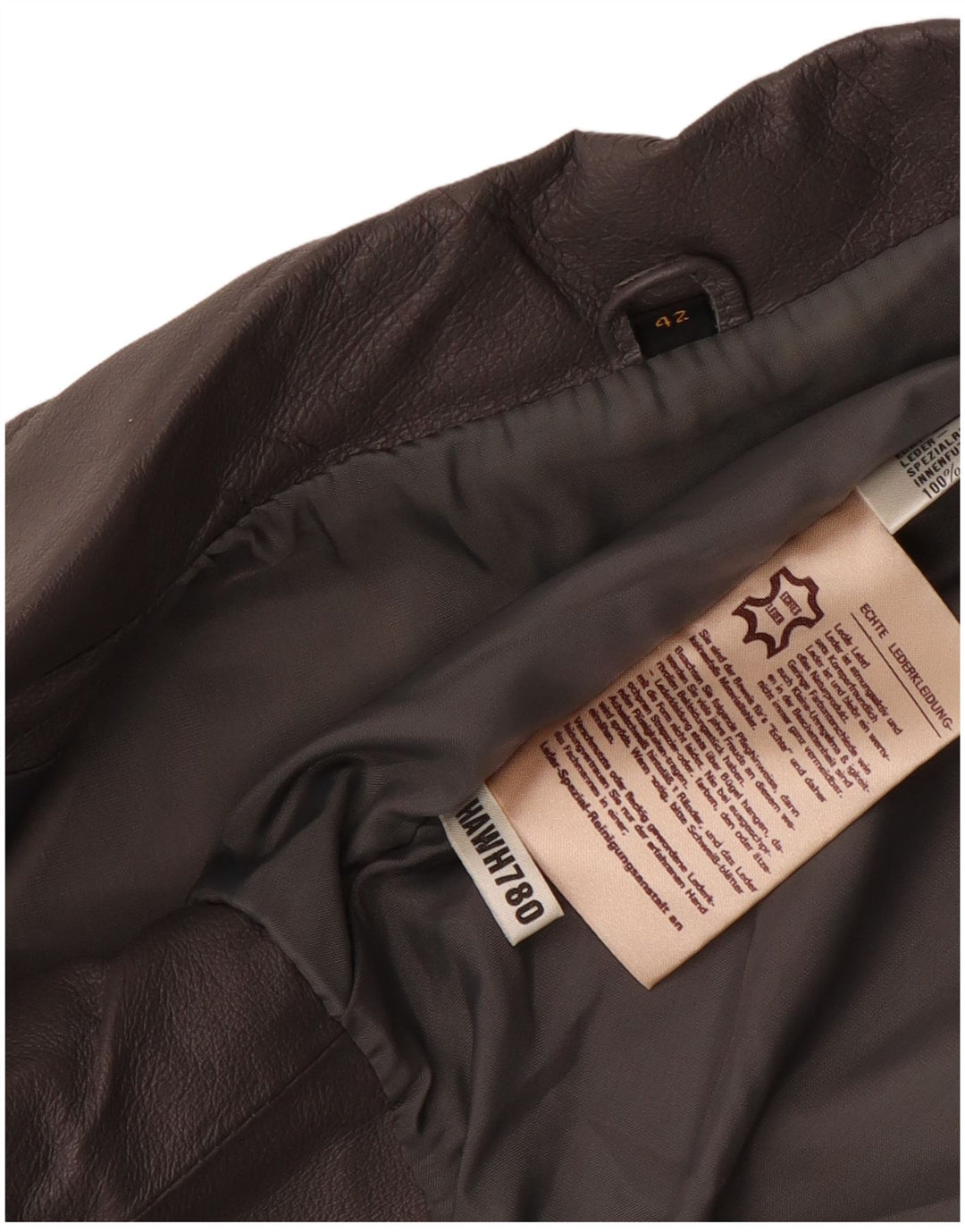 Vintage Γυναικείο Bomber Oversized Δερμάτινο Μπουφάν EU 42 Large Grey Leather