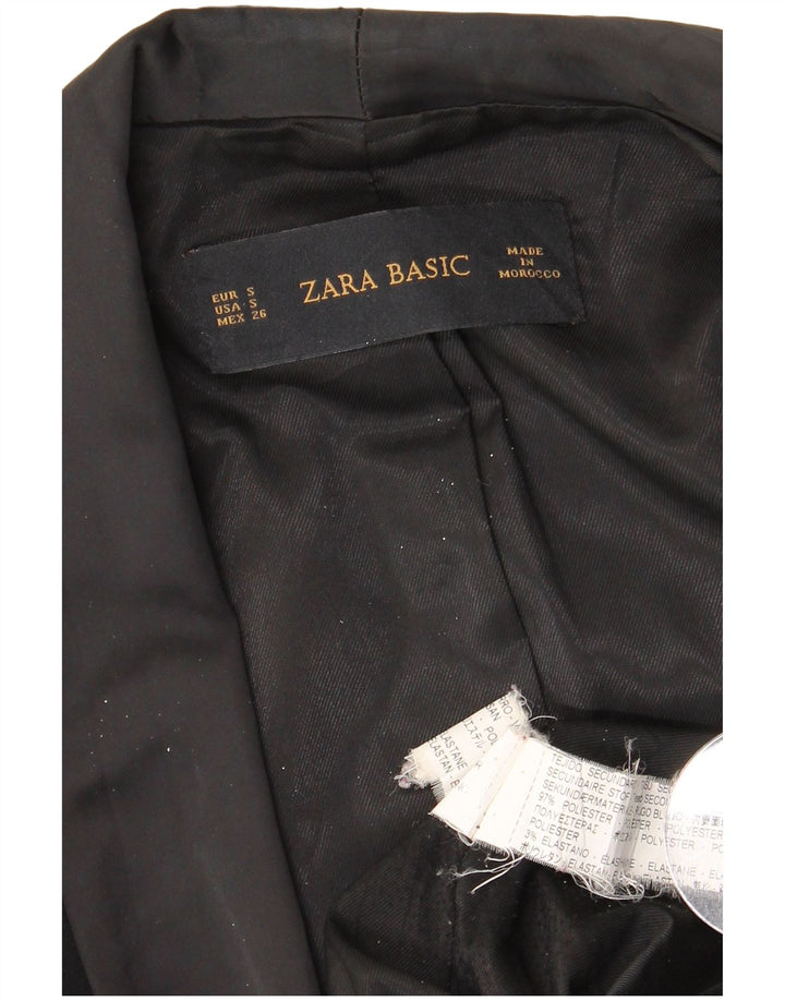 ZARA Γυναικείο σακάκι UK 10 Small Black Polyester