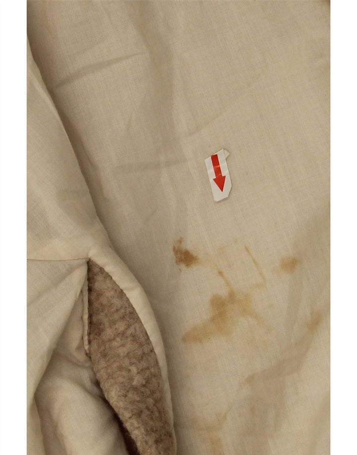 Zara Γυναικείο Παλτό με διπλό στήθος UK 42 XL Μπεζ μαλλί