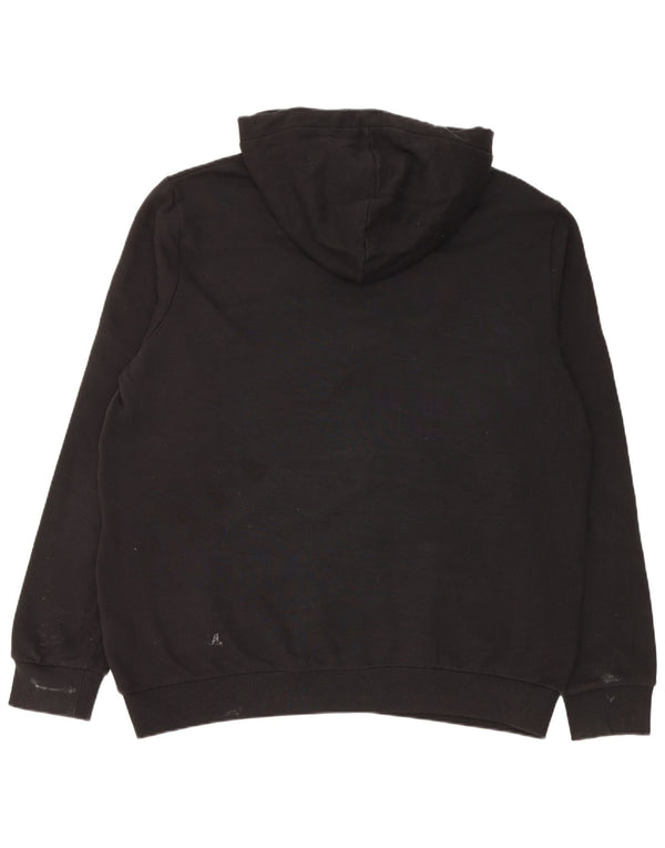 Desigual Ανδρικό Hoodie Jumper 2XL Black Colourblock Βαμβακερό