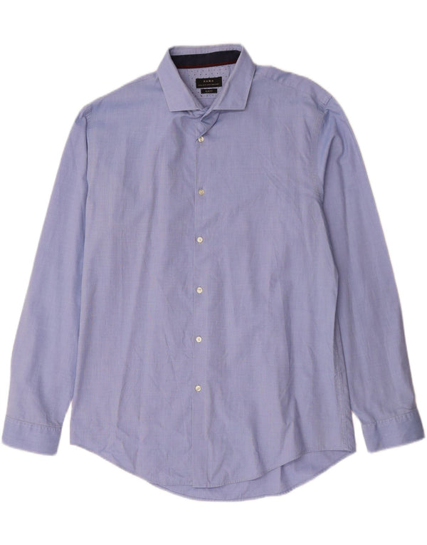 Ανδρικό πουκάμισο ZARA Slim Fit 2XL Μπλε