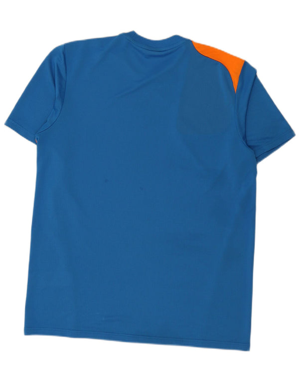Ανδρικό γραφικό μπλουζάκι ADIDAS Top Large Blue Colorblock Πολυεστέρας