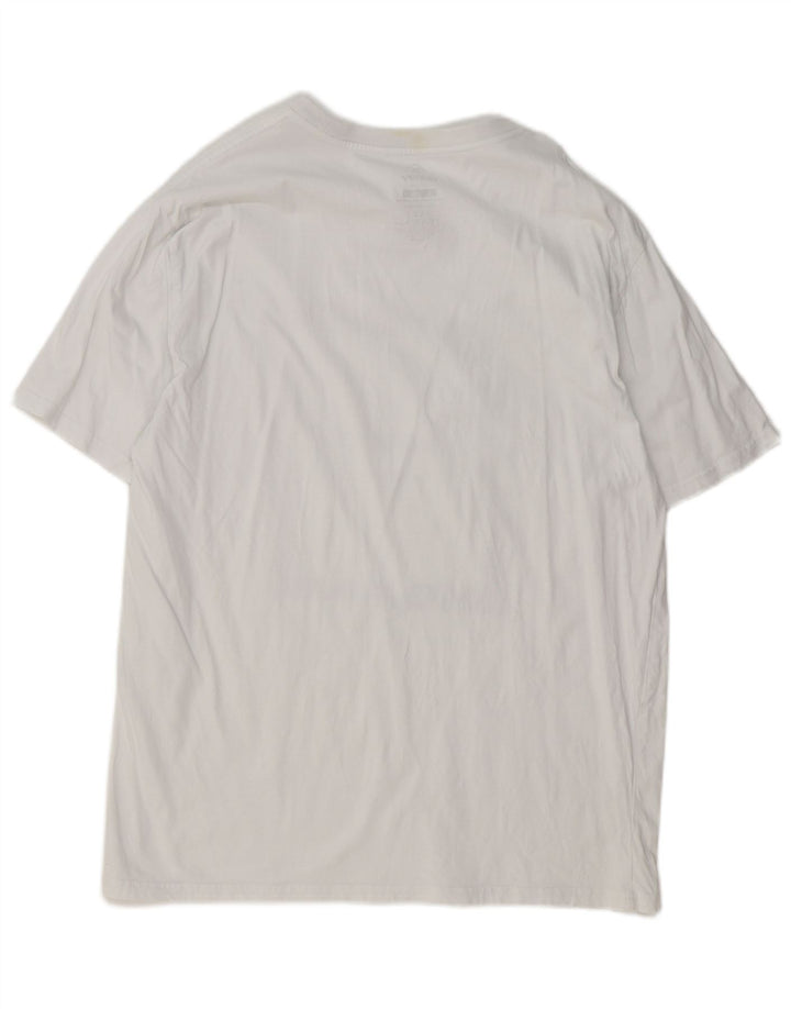 Ανδρικό γραφικό T-Shirt Hurley Top μεγάλο λευκό βαμβακερό