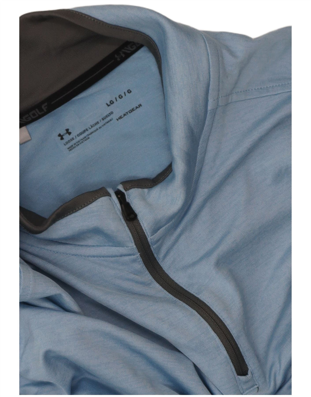 Ανδρική φόρμα αθλητικής φόρμας Under Armour Heat Gear πουλόβερ Top Large Blue Flecked